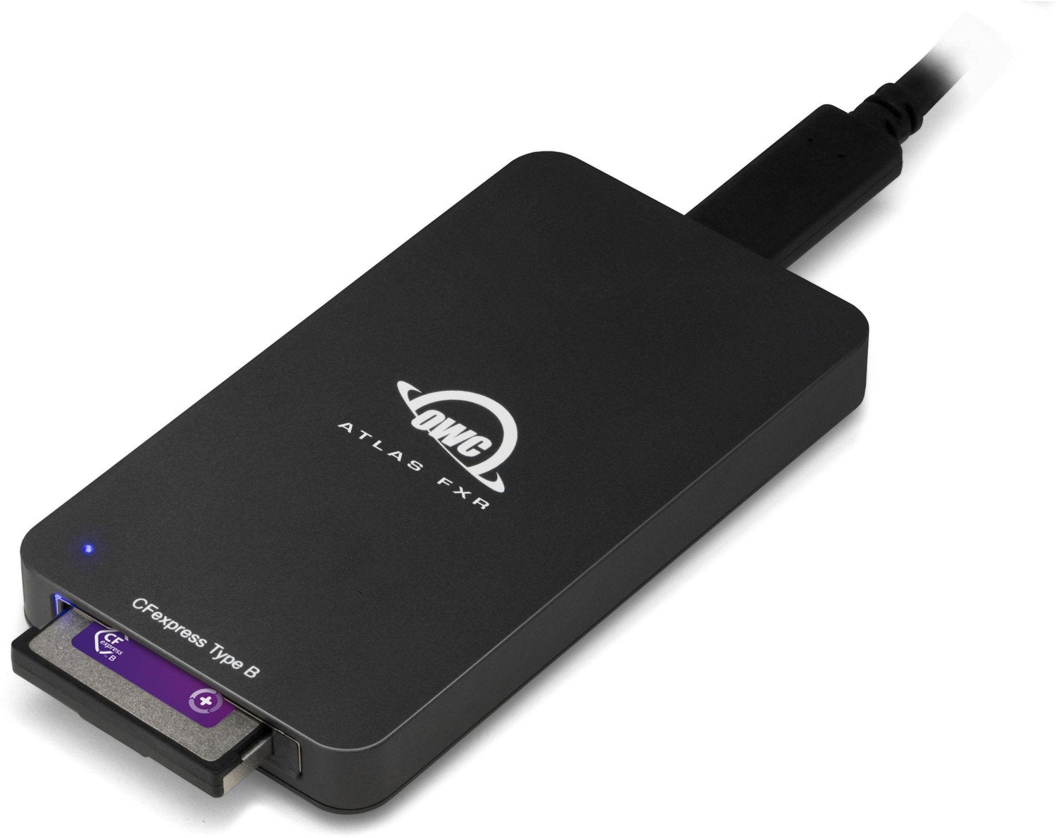 OWC Atlas FXR Thunderbolt 3 (USB-C) and USB 3.2 (10Gb/s) CFexpress Card Reader OWC Atlas FXR Thunderbolt 3 (USB-C) and USB 3.2 (10Gb/s) CFexpress Card Reader